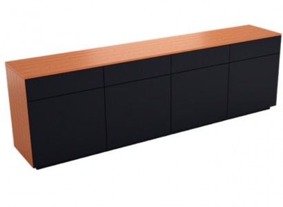 Modern black brown luxury office cabinet