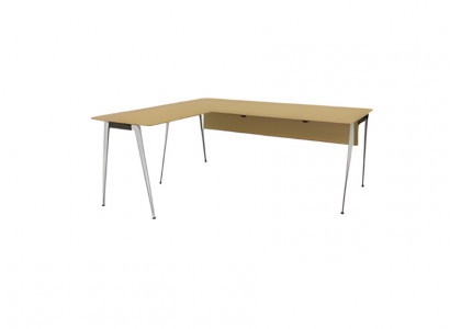 Modern beige corner desk luxury office furniture