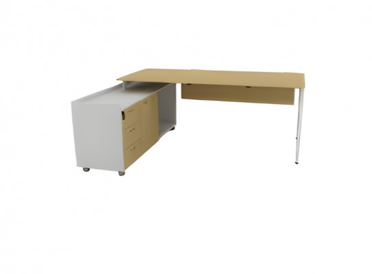 Elegant corner table luxury gloss