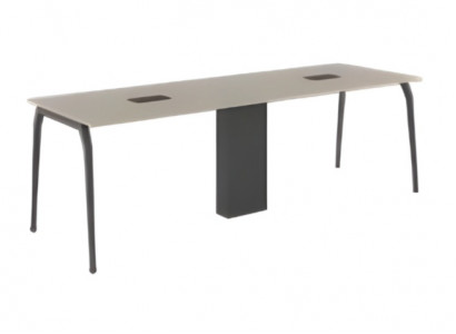 Elegant gray conference table luxury office furniture modern wood