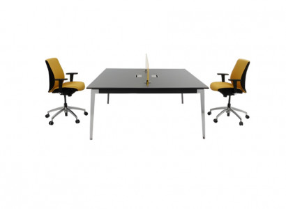 Elegant luxury gray wooden desk