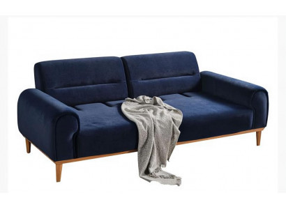 Beige sofa set with upholstered designer chair for 3 people