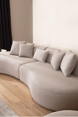 Oval sofa Big for living room 340cm xxl
