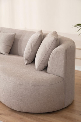 Oval sofa Big for living room 340cm xxl