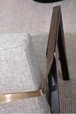 Shaped relaxation chair for luxury furniture in the living room