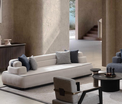 Upholstered sofa 255cm