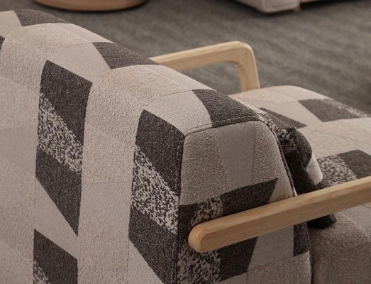 Chair with a relaxing design