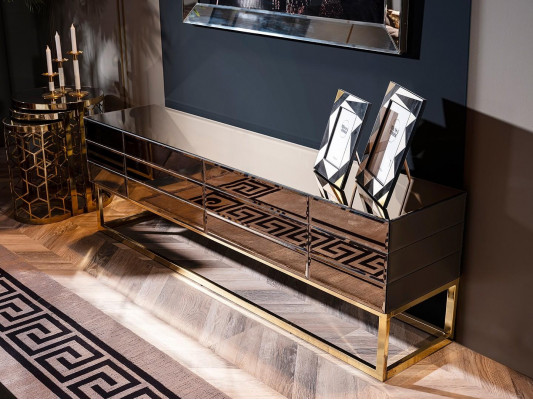 Modern luxury wooden TV furniture