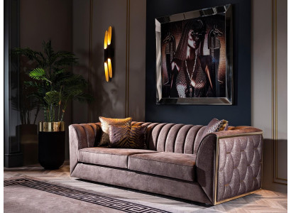 Mobile furniture set for the living room with corner sofa and armchair 5 pieces