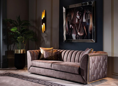 Mobile furniture set for the living room with corner sofa and armchair 5 pieces