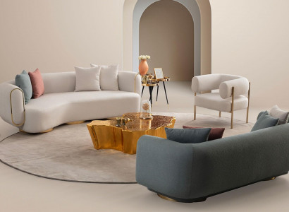 Corner sofa for living room 4 pieces