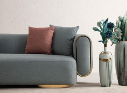 Sofa 230 cm for the living room with cushion