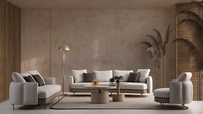 Corner sofa with 5 pieces