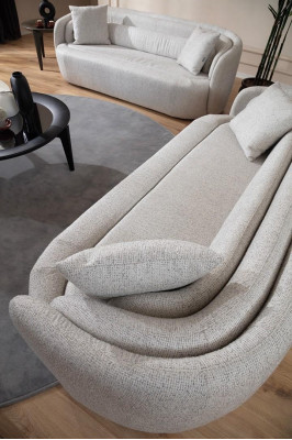 220 cm three-seater sofa with upholstery
