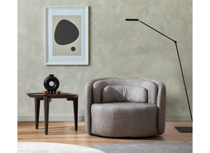 Circular relaxing club chair individual furniture for relaxation