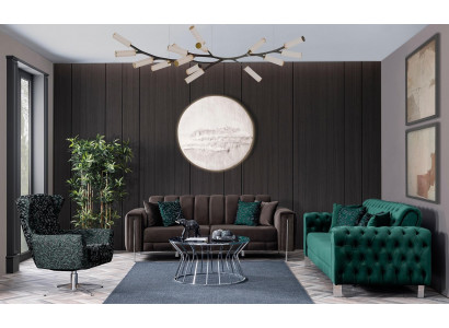 Luxury 3-seater sofa, modern upholstered set, new fabric, home furniture