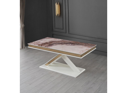 Luxury extendable wooden dining table with modern design