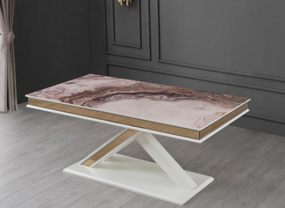 Luxury extendable wooden dining table with modern design