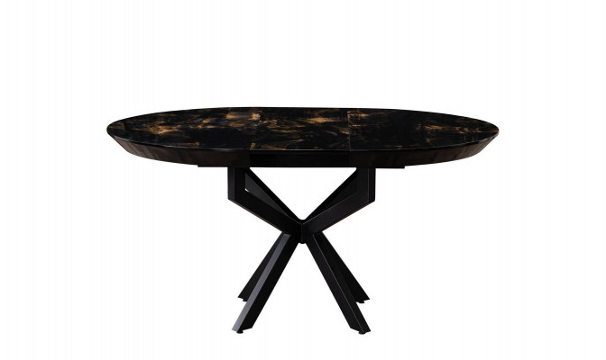 Designer round wooden dining table
