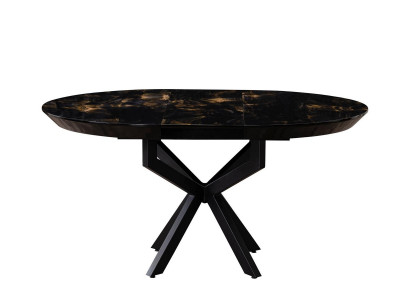 Designer round wooden dining table