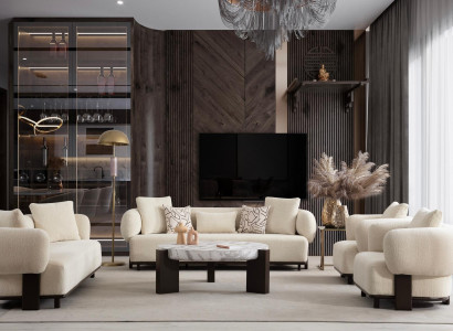 2x sofa set 3-seater white modern design