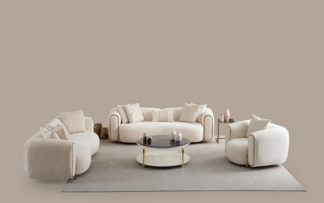3+3+1 sofa set in modern luxury design