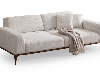 3+3+1 sofa set with leather armrest