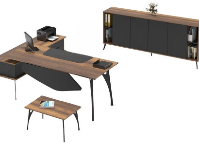 Brown wooden coffee table