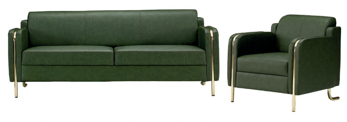 Luxury leather living room sofa set modern design three-seater new