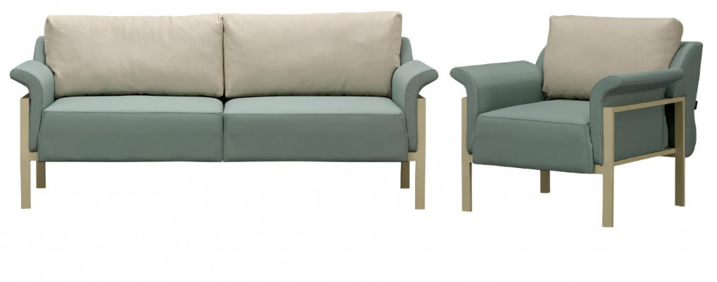 Luxury sofa set 3+1 armchair for living room modern leather sofa