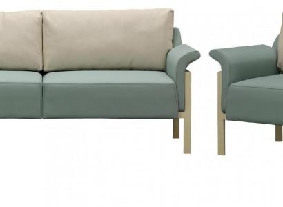 Luxury sofa set 3+1 armchair for living room modern leather sofa