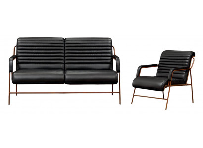 3-seater sofa with luxurious upholstered table of aesthetic elegance 2 pieces of perfection