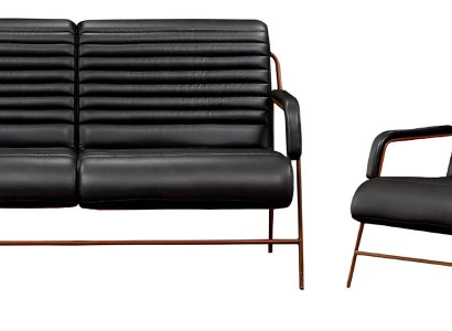 3-seater sofa with luxurious upholstered table of aesthetic elegance 2 pieces of perfection