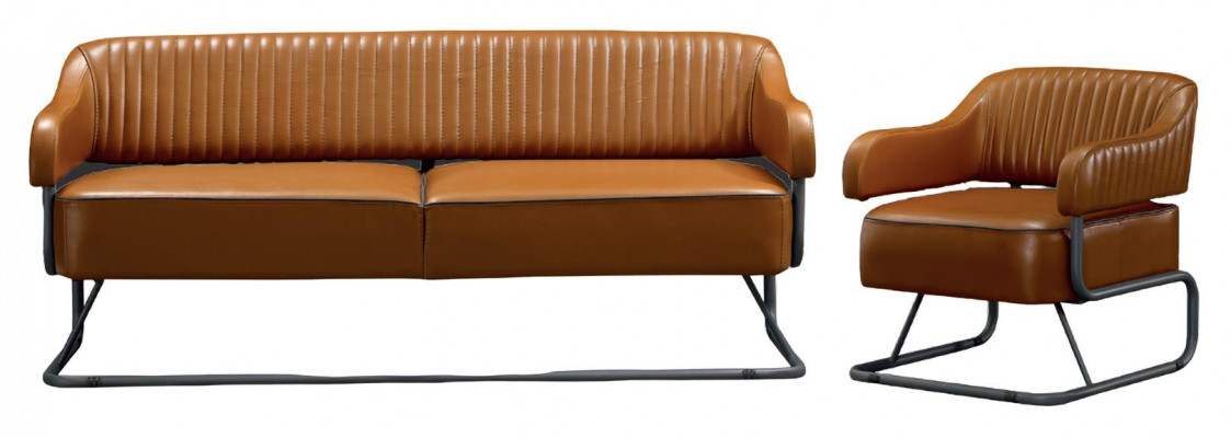 3+1 modern upholstered leather sofa set