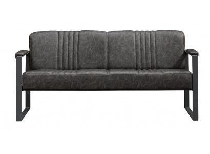 3-seater living room sofa in modern leather