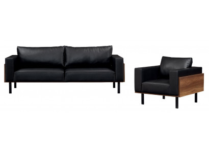 3+1 seating set, upholstered chair, luxury, leather