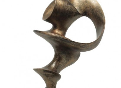 Bronze designer sculpture figure spiral 52 cm new