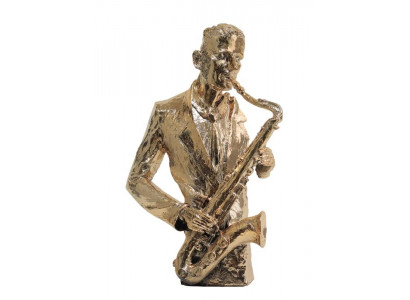 Designer saxophonist sculpture