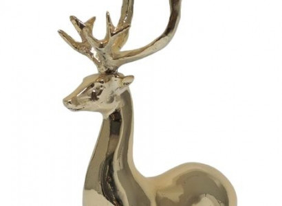 Modern decorative deer statue figure 17 cm