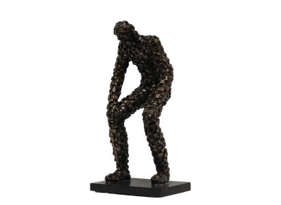 Antique style male figure sculpture decoration 34cm