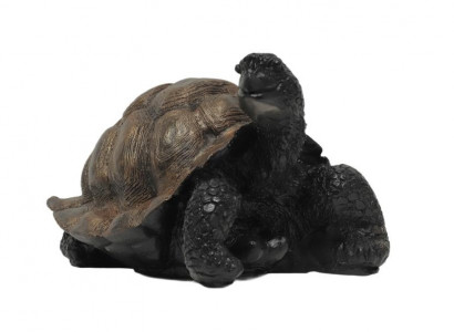 Antique style turtle figurine 33 cm