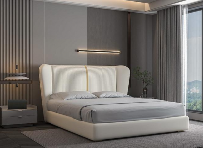 Bed made of modern textile