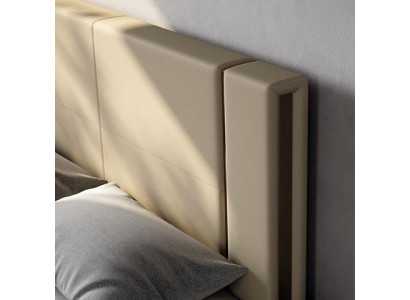 Modern luxury bed in beige