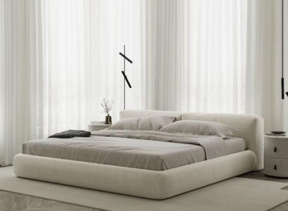 Elegant gray bed guard with modern design