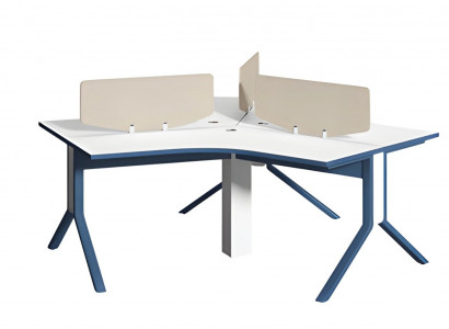 Black and white writing desk with storage drawer