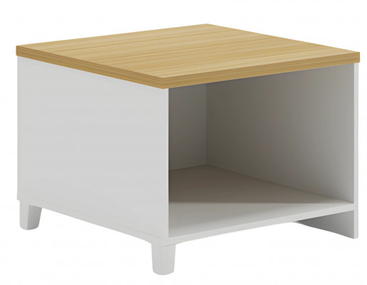 Modern white tabletop, practical and minimalist storage