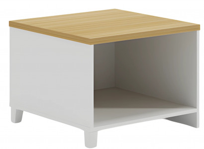 Modern white tabletop, practical and minimalist storage
