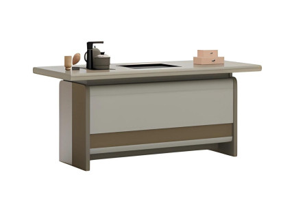 Modern table with practical storage space and elegant design