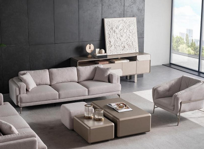 Modern beige sofa