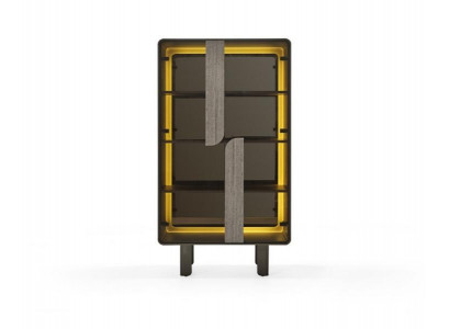 Elegant modern display cabinet beige